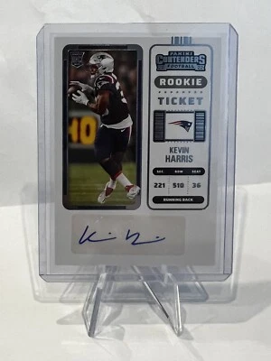 2022 Contenders Kevin Harris RC Auto Rookie Ticket #238 Patriots - Image 1 of 2