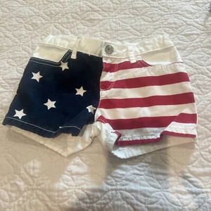 The Children’s Place Little Girls Jean Shorts (Size 5) July 4 - Picture 1 of 2