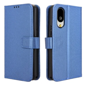 For Sharp Aquos Basio Active 3, Luxury Flip Leather Anti-slip Cover Wallet Case - Picture 1 of 26