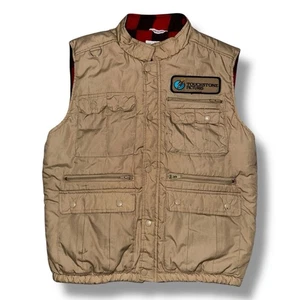 Disney Collectible Touchstone Pictures Cameraman Vest Red Black Check Lining - Picture 1 of 11
