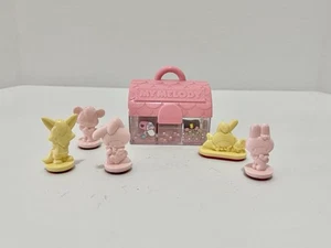 Vintage My Melody Bunny & Friends Sanrio Mini Stempel Set Japan BESCHÄDIGTER DECKEL - Bild 1 von 11