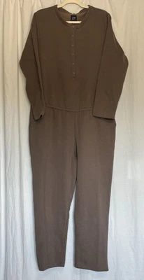 Gap maternity Fleece Sweatsuit Jumpsuit Brown Size Large NEW! - Image 1 of 4