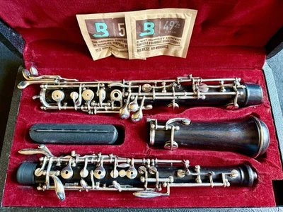 Oboe profesional extremadamente raro W.R. Lym Los Angeles - excepcional Foto 1 de 4