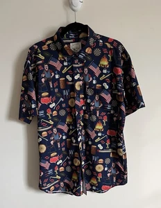 RSVLTS Park & Recreation Ron Swanson’s Shirt Of Greatness Button Up Men’s XL - Picture 1 of 20