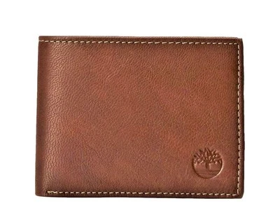 Cartera de cuero Timberland - Cartera plegable de cuero genuino premium para hombre Foto 1 de 4