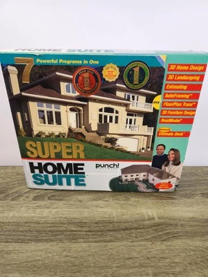Punch! Super Home Suite CD ROM 3.0 Real Model 3D Home Design 2001  - NEW - Image 1 of 4