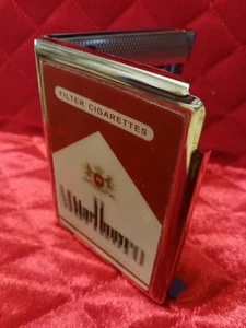 MARLBORO  CIGARETTES 3D METAL CASE (Holds 10 CIGARETTES ) UNUSED  !! - Picture 1 of 6