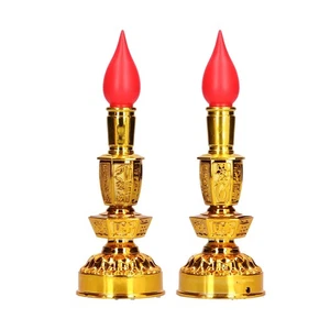 Candle Lamp LED Low Power Consumption Chinese Style Traditional Retro Buddhist - Picture 1 of 24