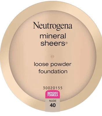 Neutrogena Mineral Sheers Loose Powder Foundation 0.19 oz Sealed 40 - Nude - Image 1 of 2