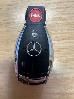 OEM Mercedes Benz Keyless Remote CAR Fob 4B CHROME Key OEM KR55WK49031 CONTROL - Image 1 of 2