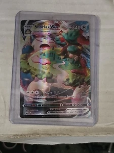 Snorlax VMAX 142/202 Swsh01: Sword & Shield Holo Pokemon - Picture 1 of 2