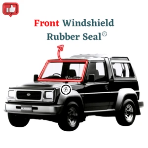 Sello de vidrio de goma parabrisas delantero Daihatsu Taft Rocky Rugger Fourtrak F70 F75 - Imagen 1 de 6