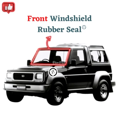 Sello de vidrio de goma parabrisas delantero Daihatsu Taft Rocky Rugger Fourtrak F70 F75 Foto 1 de 4
