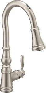 Grifo de cocina Moen S73004EVSRS Weymouth 17" de una sola manija en acero inoxidable - Imagen 1 de 1
