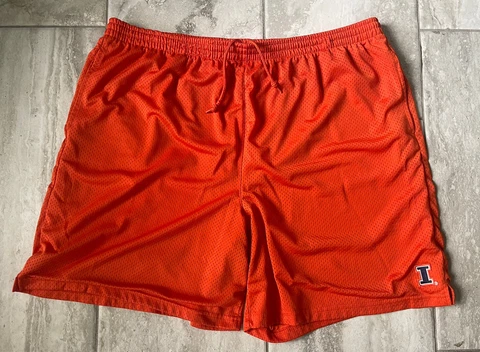 Vintage University of Illinois Fighting Illini Athletic Shorts Mens Size 2XL Cover