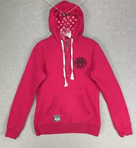Urban Beach Full-zip Hoodie Women’s Size 12 Hot Pink Grunge Y2K Skater Jacket - Picture 1 of 13
