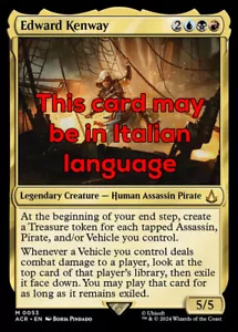 MTG EDWARD KENWAY 53 EXC - EDWARD KENWAY - ACR IT - MAGIC - Imagen 1 de 1