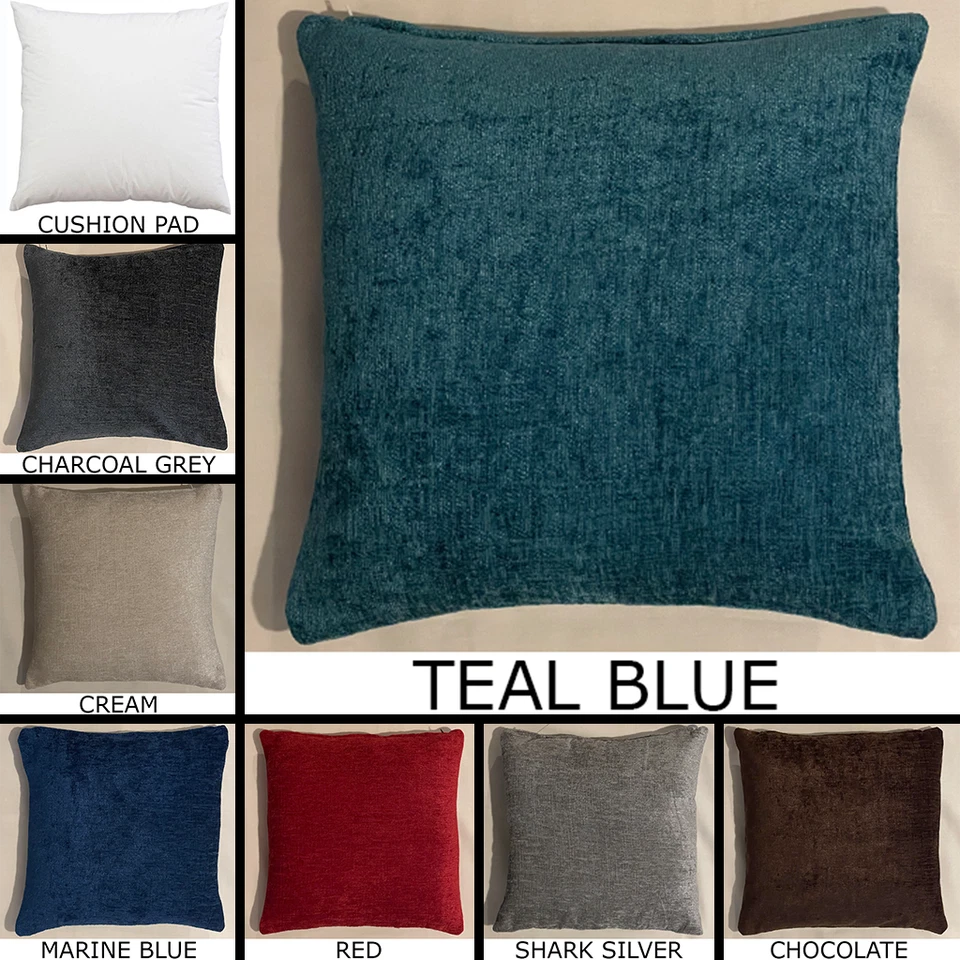 Premium Elite Chenille Cushion With Pad Insert Handmade Pillow Bed Home Decor - Image 1 of 1
