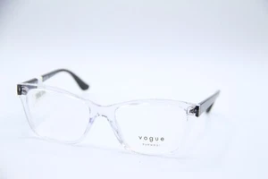 NEW VOGUE VO 5420 W745 BLACK CLEAR AUTHENTIC FRAMES EYEGLASSES 53-17 - Picture 1 of 5