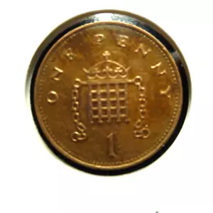 UK 1999 1 Penny * Crowned Portcullis * ๐ - Picture 1 of 2