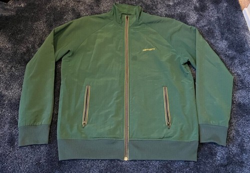 RHUDE Carhartt Giacca Uomo Large Verde Cerniera Nylon Leggera Sport Casual