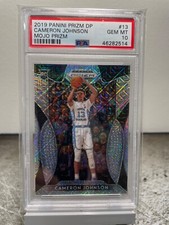 2019-20 Panini Prizm Draft Picks Mojo Prizm #13 Cameron Johnson PSA 10 RC /49