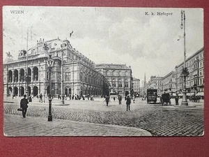 Cartolina - Austria - Wien - K. K. Hofoper - 1908 - Foto 1 di 2