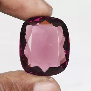 Hermosa piedra preciosa alejandrita de 100 quilates para anillos de corte cojín facetado creada en laboratorio - Imagen 1 de 4