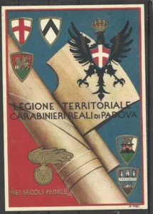 1940 ITALY FASCIST PROPAGANDA TERRITORIAL LEGION OF THE CARABINIERI OF PADUA - Picture 1 of 2