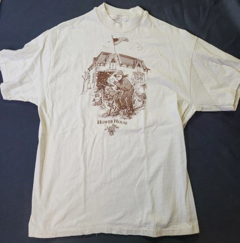 Vintage University Of Akron Ohio Hower House Welcome Tshirt 80s Single Stitch Cover