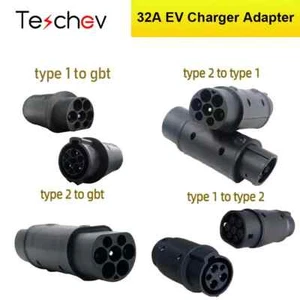 EV Adapter Type 1 to Type 2 EV Charger AC DC Convertor Type 2 to Type 1 Adapter - Picture 1 of 29
