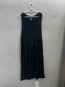 Womens Dress Size 22 Green Sleeveless V-Neck Stretchy 1/4 Button Up Floral - Picture 1 of 10