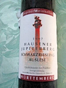 Rarität aus dem Weinjahr 1997: Hausener Jupiterberg Schwarzriesling Auslese - Bild 1 von 3