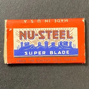 "Nu Steel Super Blade" "From the South's.." Shaving Razor Blade Packet c1940's - Picture 1 of 2
