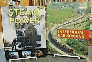 2 BK Set: Dampfkraft & intermodale Eisenbahnzüge Geschichte Eisenbahn Solomon - Bild 1 von 6
