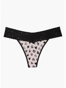 (2)  HANKY PANKY Graffiti Hearts Low Rise Thongs - Picture 1 of 7