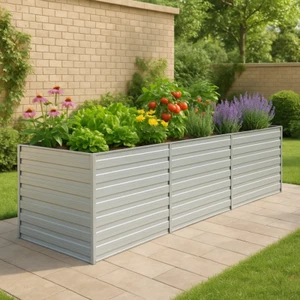 160x40x45 Hochbeet Metall Pflanzbeet Stahl Gemüsebeet Pflanzkasten Blumenbeet - Bild 1 von 6