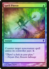 Spell Pierce FOIL Zendikar PLD Blue Common MAGIC THE GATHERING CARD ABUGames