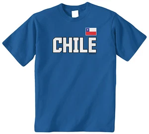 Threadrock Kids Chile National Team Youth T-shirt Chilean Flag Pride Soccer - Picture 1 of 8