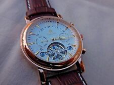 Orkina tourbillon automatic watch with calendar elegant presentation has