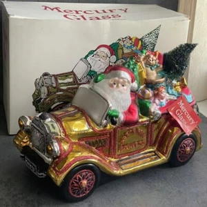 Department 56 VGC Large 14” North Pole Express Mercury Glass Ornament CHRISTMAS - Picture 1 of 13