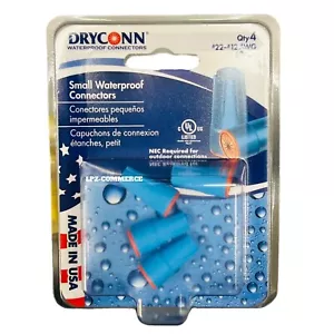 Aqua/Orange Waterproof Wire Connectors (4-Pack) - Picture 1 of 2