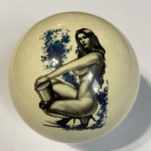 Blue Magician Pin-Up Cue Ball for Pool/Billiards Cool and Unique! - Picture 1 of 2