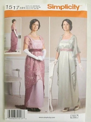 Simplicity 1517 Edwardian Costume 19th Century Dress Pattern 6-12 Titanic Uncut - Image 1 of 2