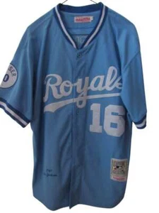 Vintage Kansas City Royals blau Baseball Trikot #16 Bo Jackson Herren Größe 48 - Bild 1 von 2