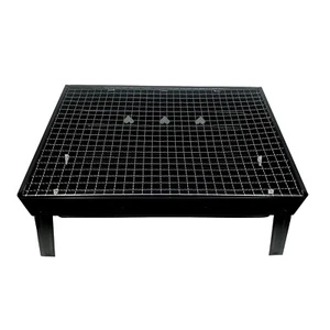 Portable Folding Outdoor Cooking Camping Smoker Charcoal Desk Tabletop BBQ Grill - Picture 1 of 9