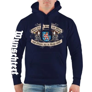 Kapuzenpullover WUNSCHTEXT THÜRINGEN Hüte dich vor Sturm und Wind DDR ossi  - Bild 1 von 3