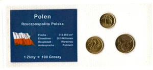 Polen 5 Groszy 2005 2 Groszy 2003 1 Groszy 2004 Stempelglanz - Bild 1 von 2