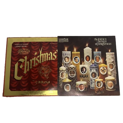 Vintage Holiday Record Set (2) LP Robert Rheims Christmas in Carols Joyous Songs - Image 1 of 4