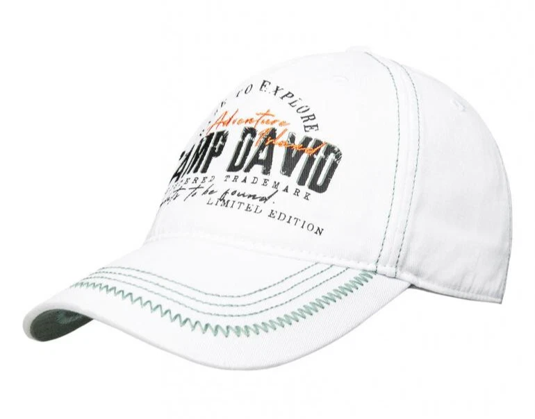 Camp David Base Cap mit Artwork und Zickzacknaht opticwhite CG2504-8126-22